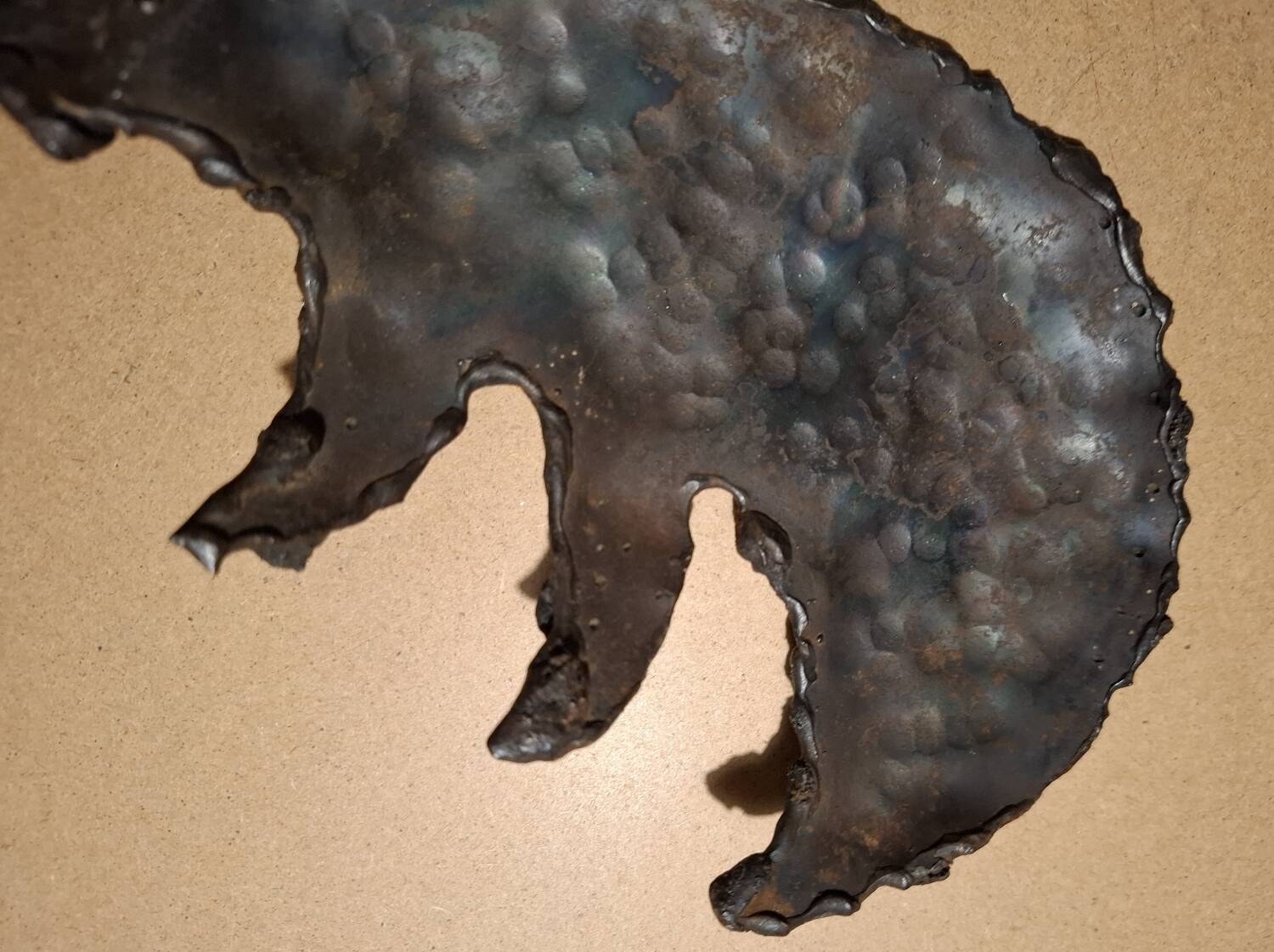 Handcrafted wrought iron sculpture