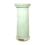 Vintage painted terracotta column