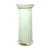 Vintage painted terracotta column