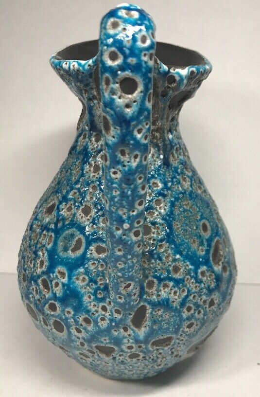 Fat jug vase lava Meerschaum retro vintage Vallauris