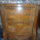 Paire de chevet style Louis xv marqueté