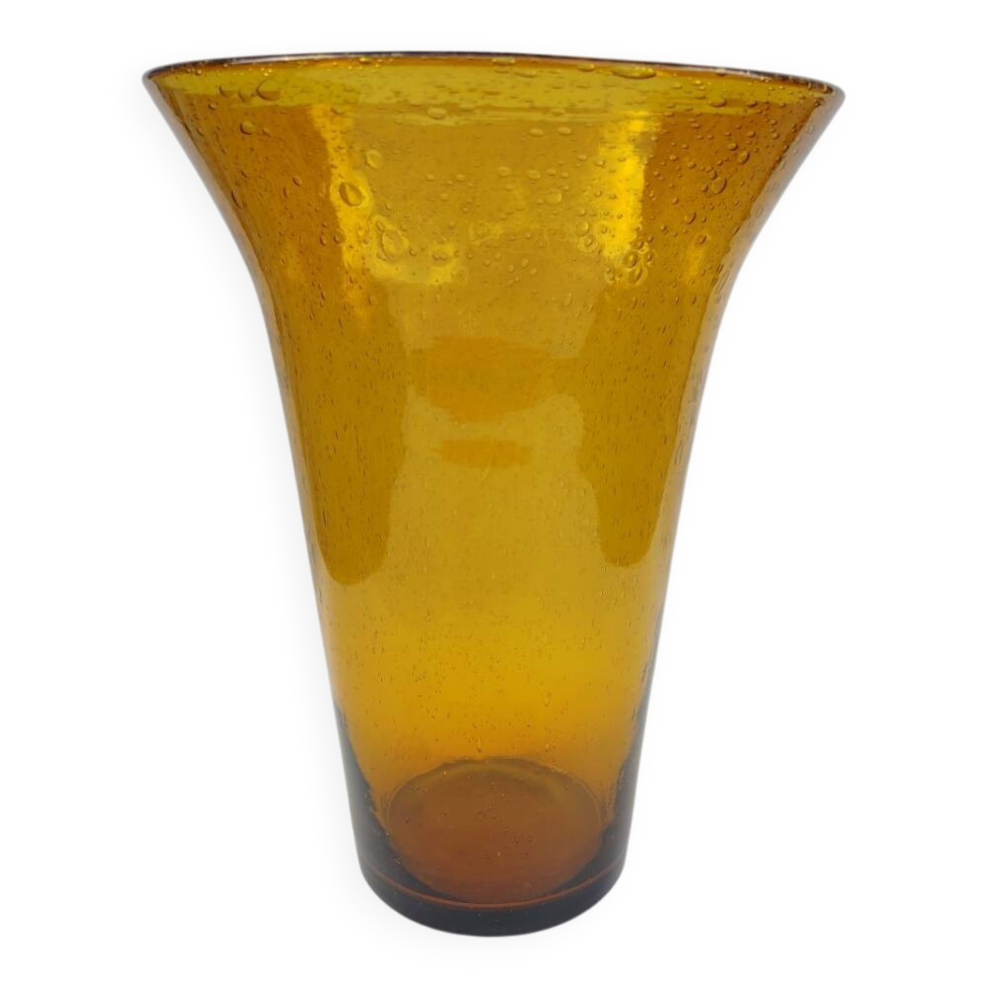 Very large bubble glass vase, from Biot glassworks.