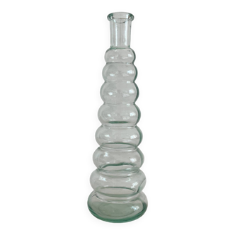 Vintage glass soliflore bottle vase