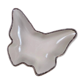Vide-poche ou ramequin papillon Jardin d'Ulysse taupe en céramique