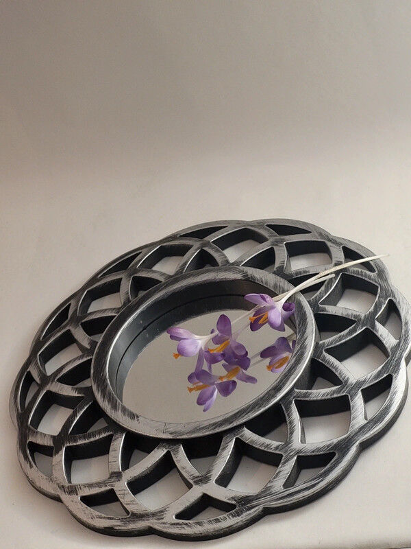 Mirror plastic frame 11x11cm