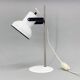 Mid-century White Metal Table Lamp, Czechoslovakia
