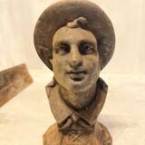 Pair of Heavy Antique Chenets (Fireplace Andirons) – Cast Metal, 10–15