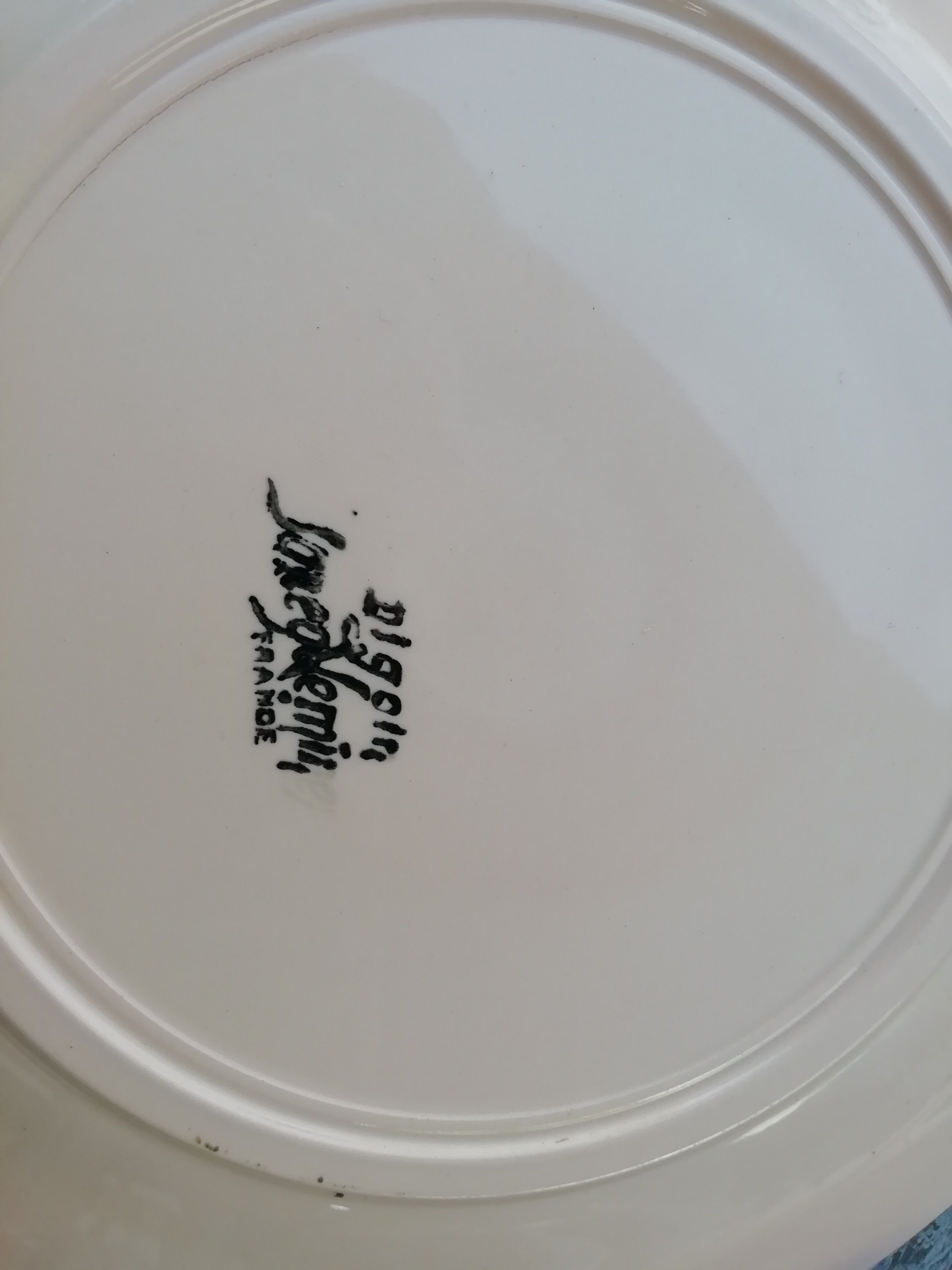 Digoin pink dessert plates