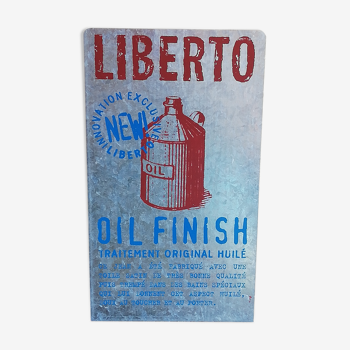 Liberto advertising plate