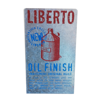 Liberto advertising plate