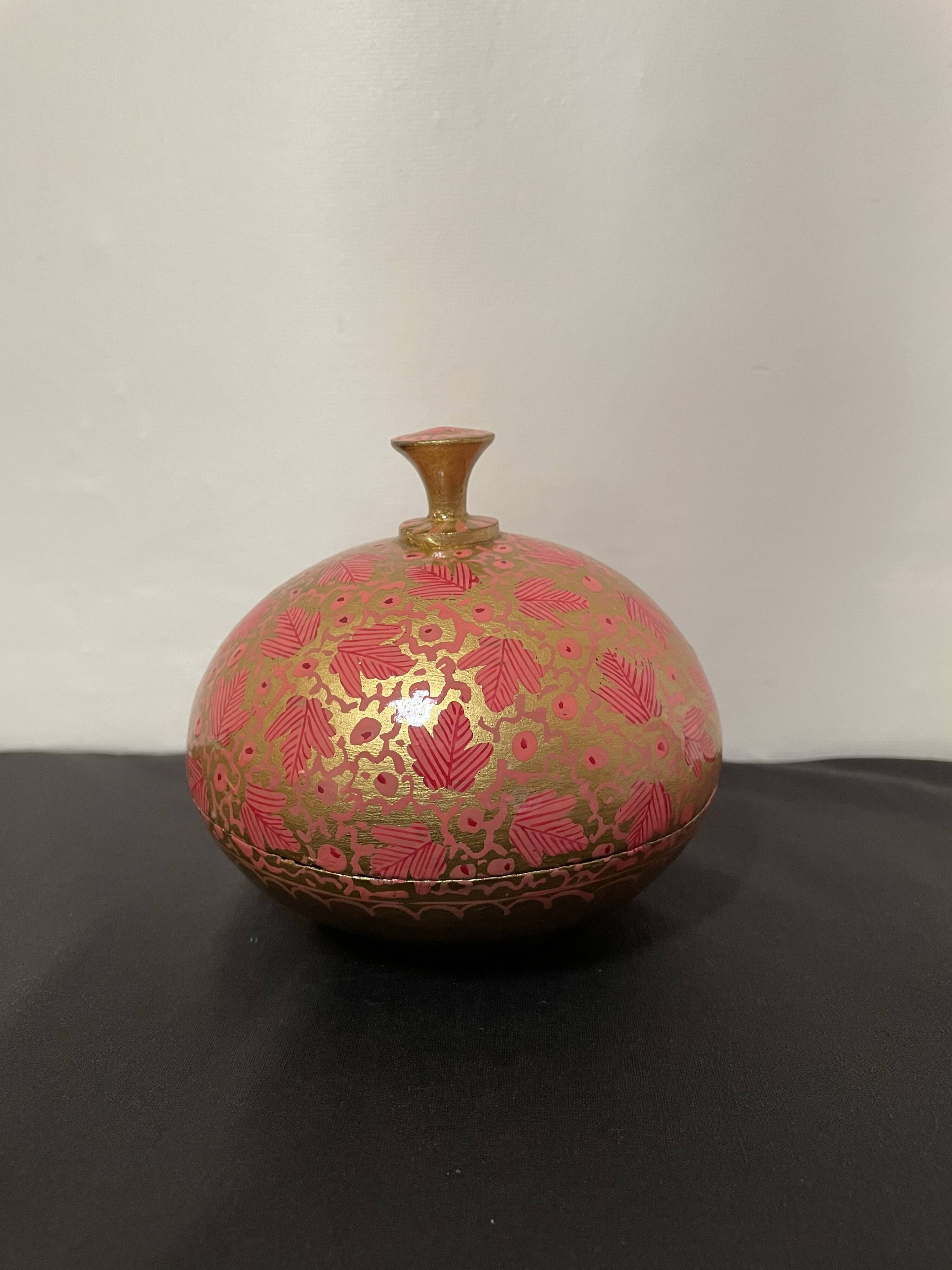 Boîte en papier mâché d’Inde