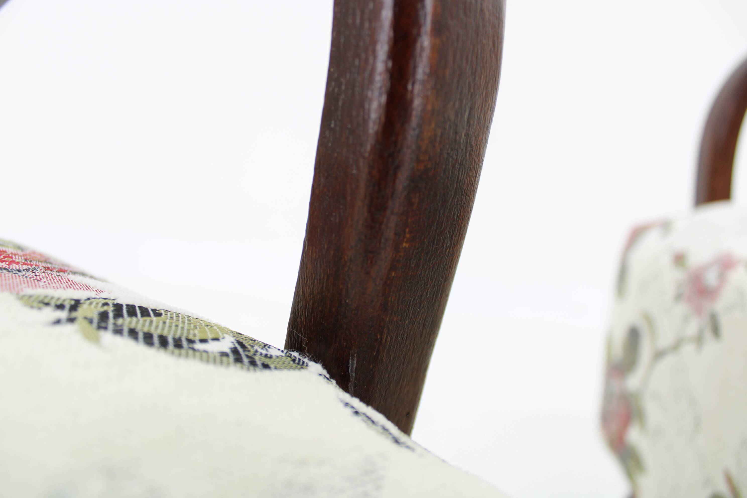 1960s Pair of Resored Armchairs , Czechoslovakia