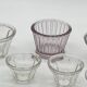 Lot / set of old jam pots / vintage verrines