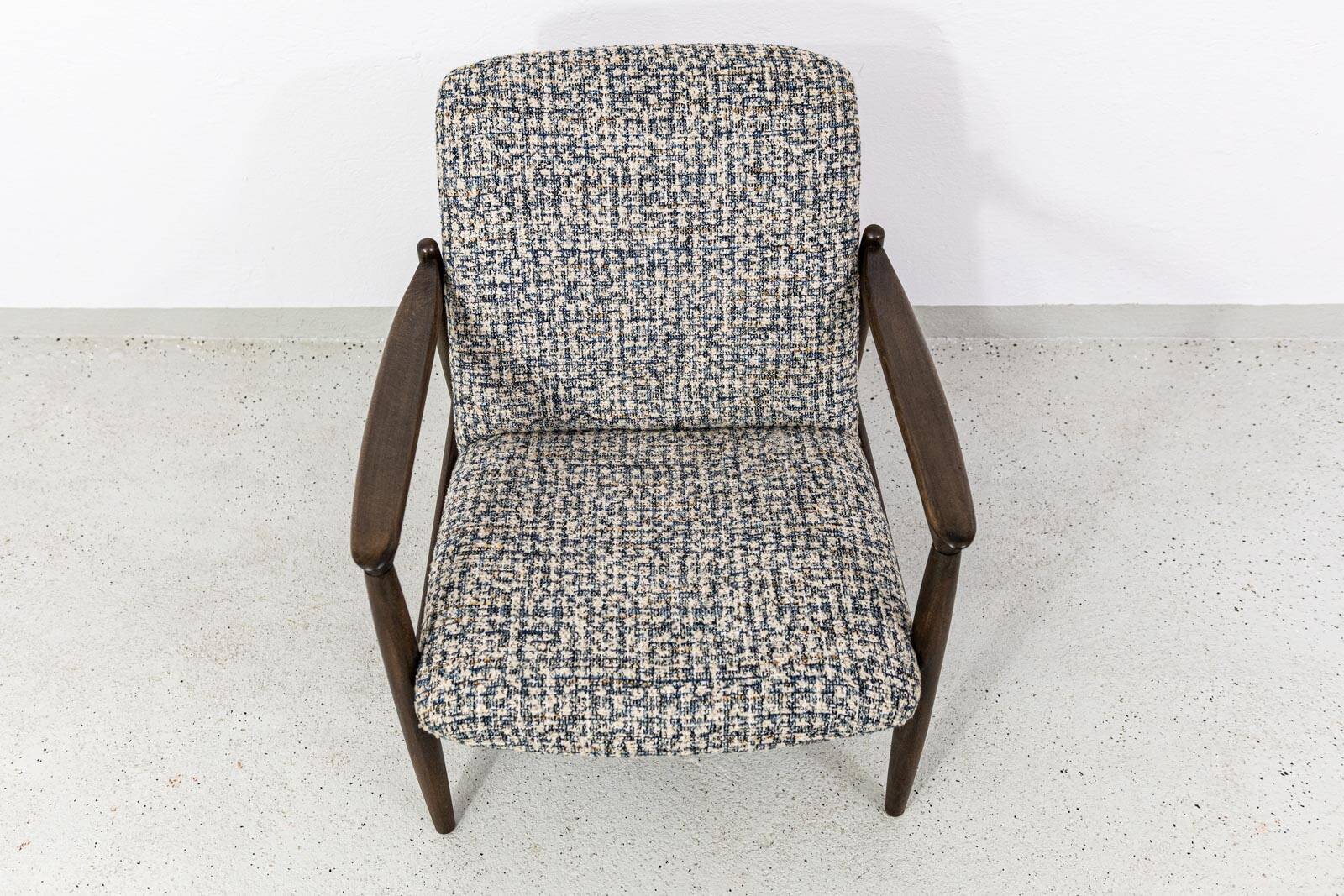Vintage armchair GFM-64 by Edmund Homa, GFM, Poland, 1960s