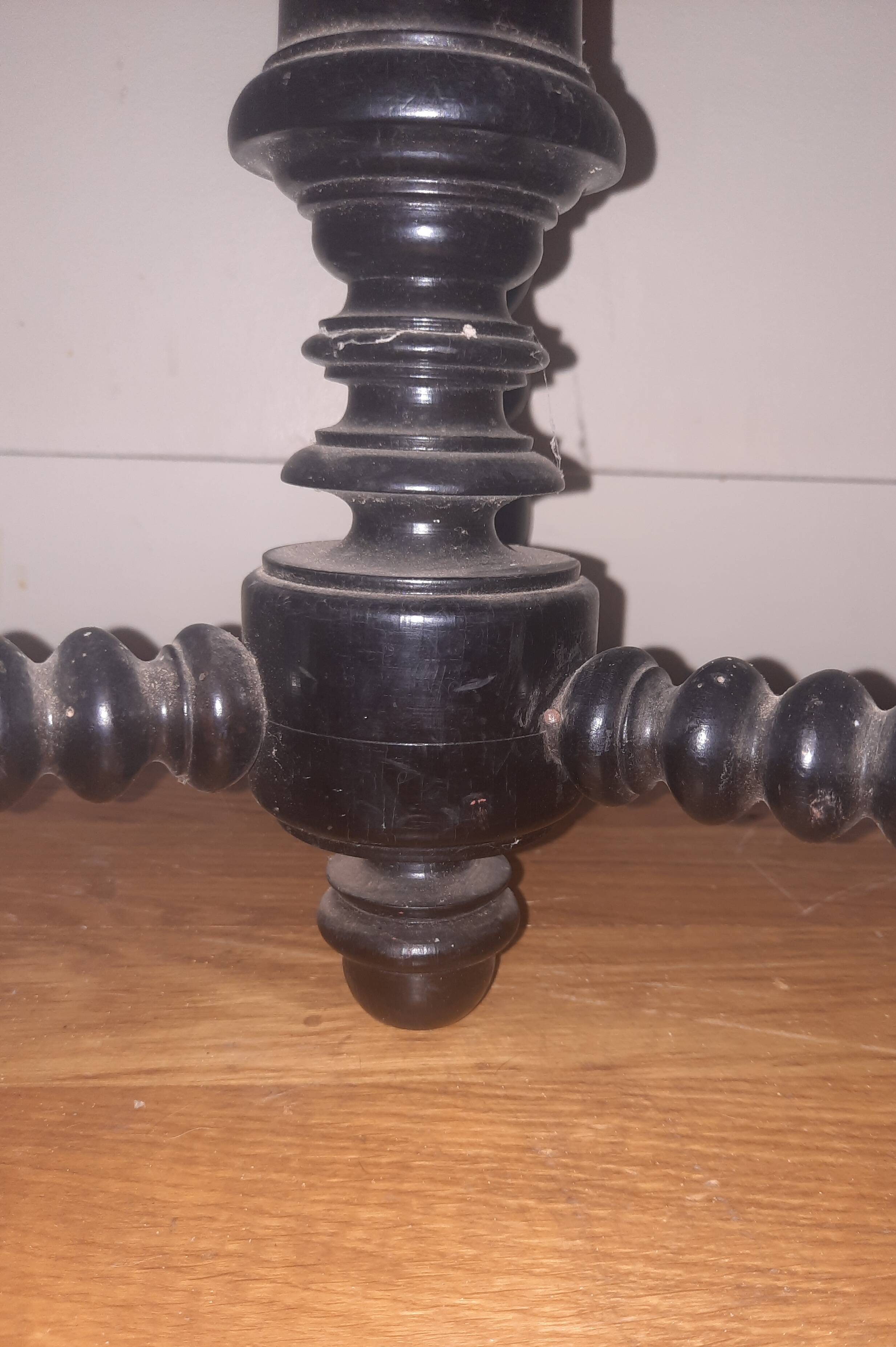 Tabouret de piano  bois tourné Napoléon 3