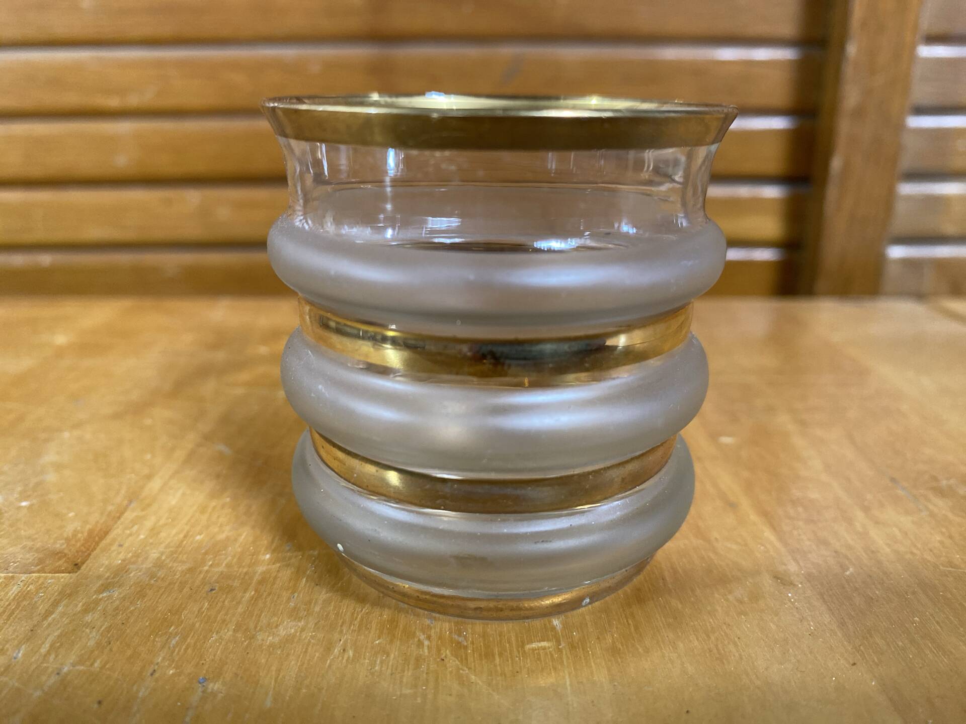 Service liqueur style mategot metal grey support + 8 bibendum glasses d