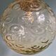 Amber bubble glass vintage pendant, 1970s