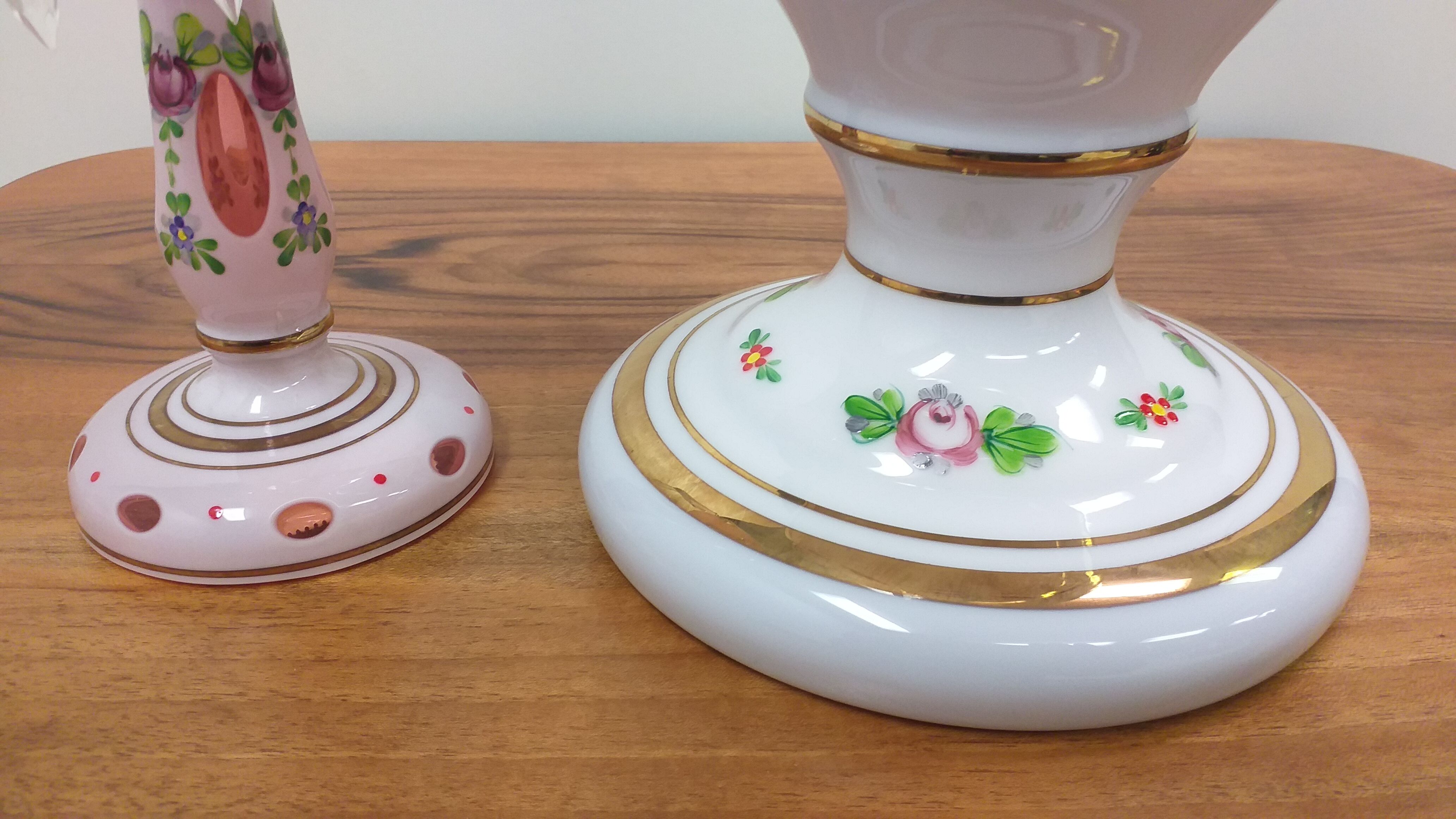 1960 vase and candlestick, Czechoslovakia