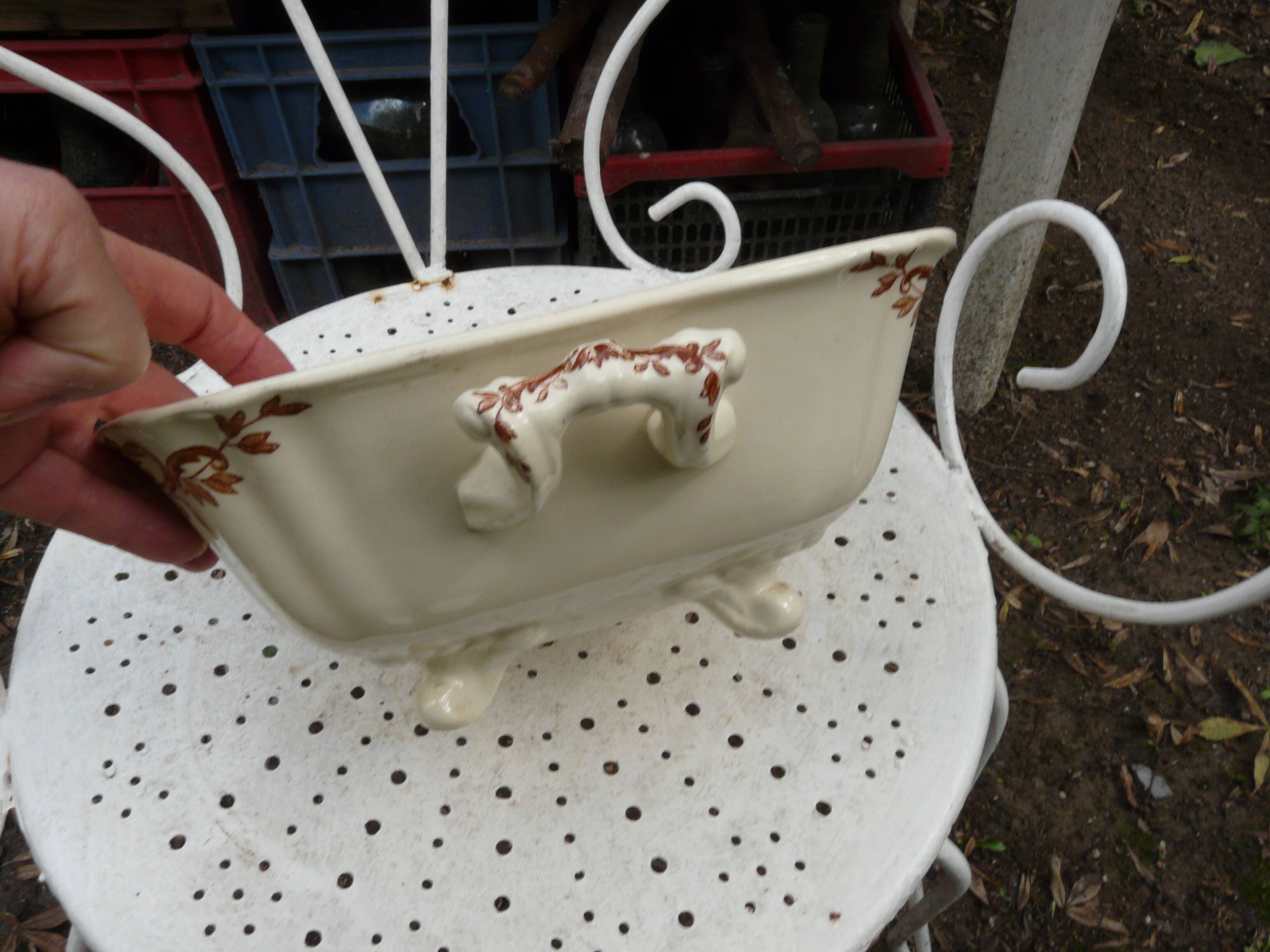 salad bowl - fruit bowl and dish Longchamp terre de fer model Regent