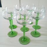 Set of 8 Alsace wine glasses