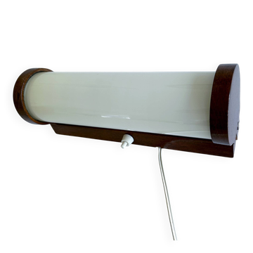 Art Deco Wood Glass Wall Light Bedside