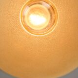 Mid-century Italian Brass and Glass Pendant Lamps, set of 2