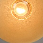Mid-century Italian Brass and Glass Pendant Lamps, set of 2