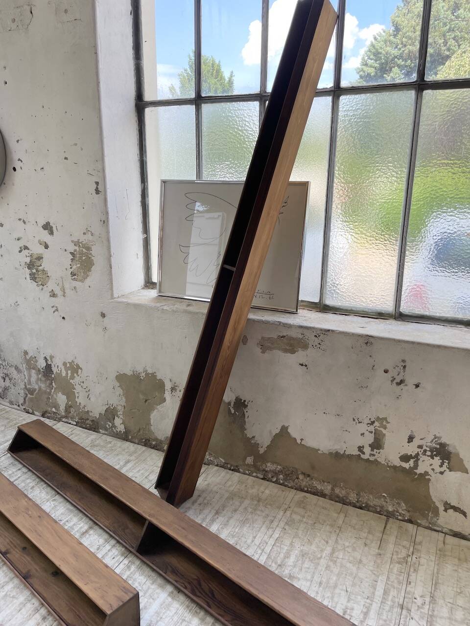 XL wooden wall storage