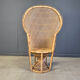 Vintage wicker peacock chair, 1970s