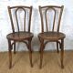 Pair of 1930s bistro chairs Thonet Kohn Fischel bentwood