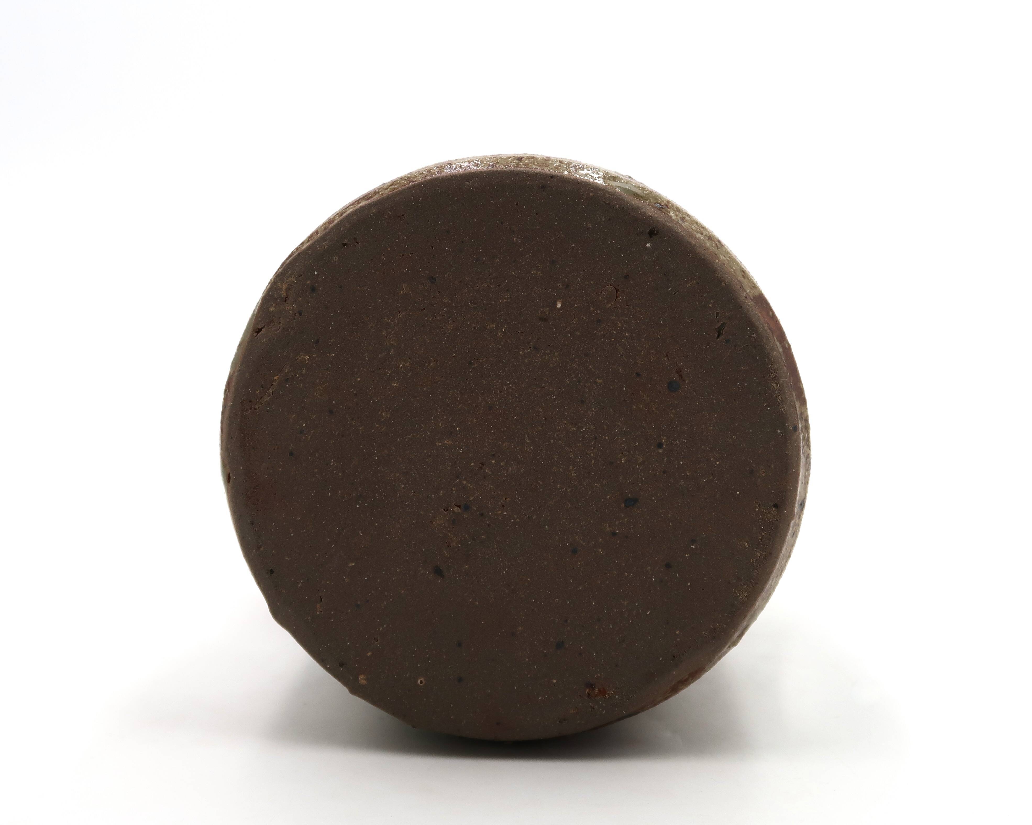 Stoneware ceramic lantern candle holder, 1960s