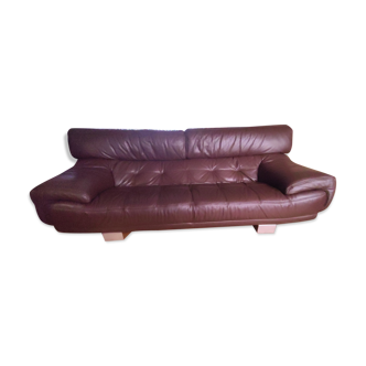 Roche Bobois leather sofa seats