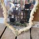 Antique Italian Ceramic Mirror