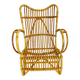 Fauteuil en rotin vintage Marlène