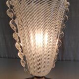 Table lamp with Murano glass shade - mid 20th century