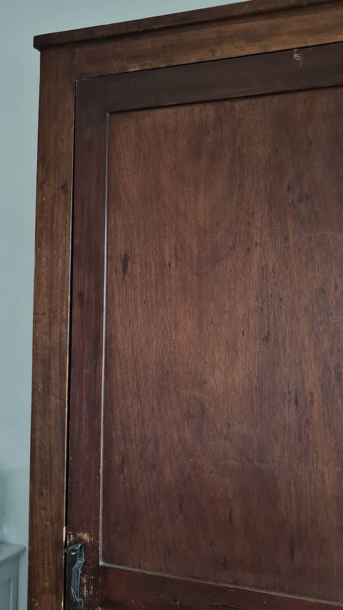 Antique Parisian wardrobe with one door.