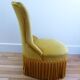 Mustard velvet toad armchair