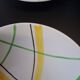 5 deep plates from Gien model "Sarabande" in good condition.