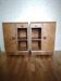 Pair of 1940s bedside tables in flame wood, Art Deco style.