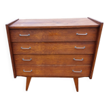 Vintage 50s Chest of Drawers with Compass Legs
