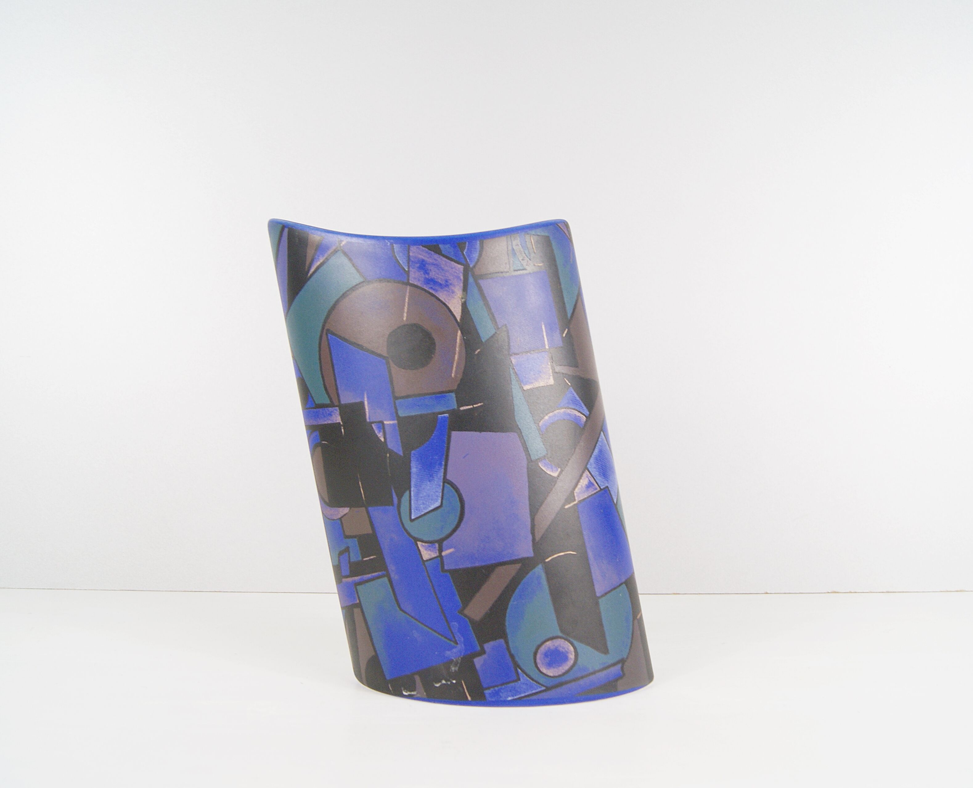 Postmodern vase by Steuler design, 80s ceramic vase