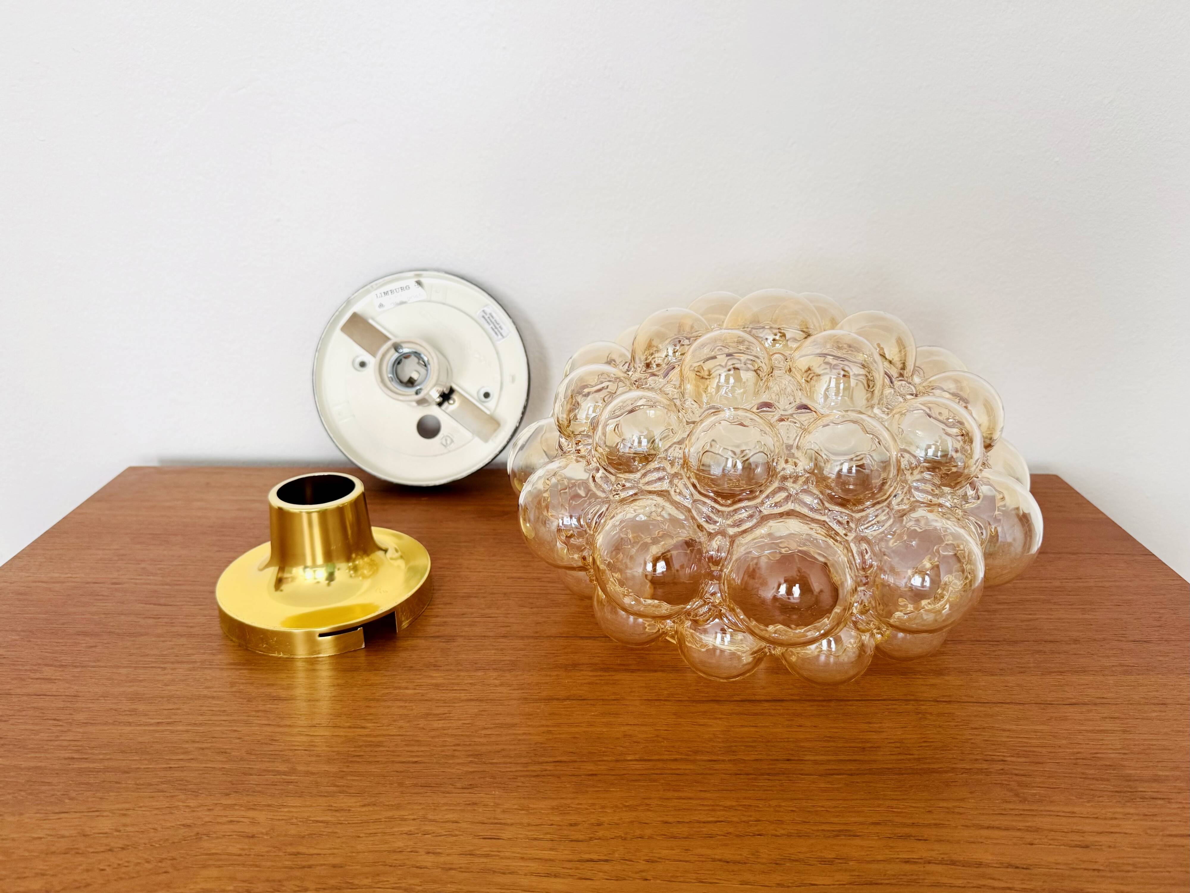 1 of 7 Large Bubble Glass Wall Lamps or Flush Lights by Helena Tynell