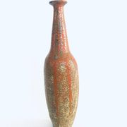 Mid-century Studio Pottery Tall Thick Glazed Vase, 1960s