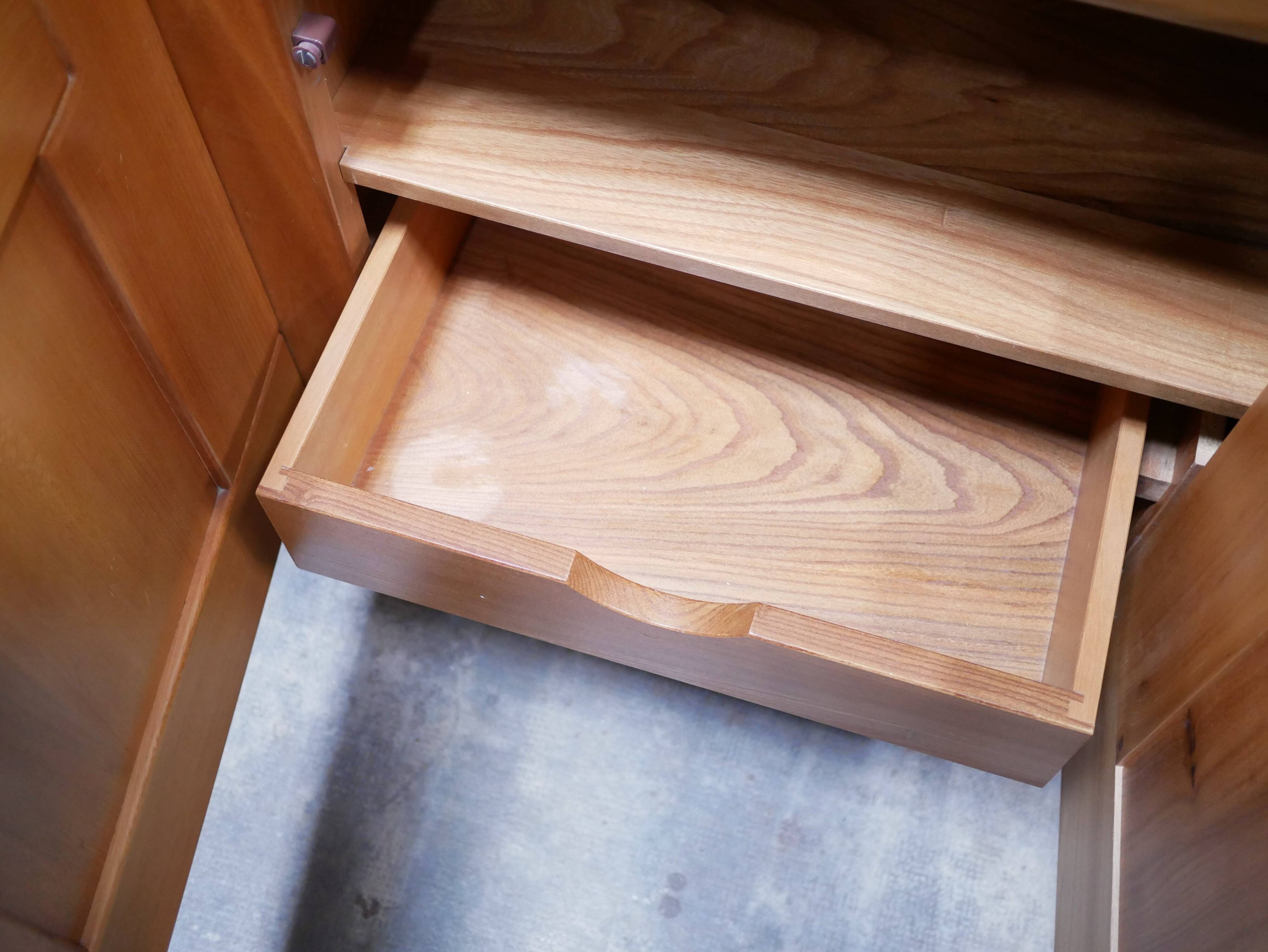 Vintage elm sideboard by Maison Regain editions