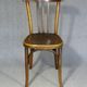 6 Fischel bistro chairs no. 409, circa 1935, wooden seat, not Thonet.