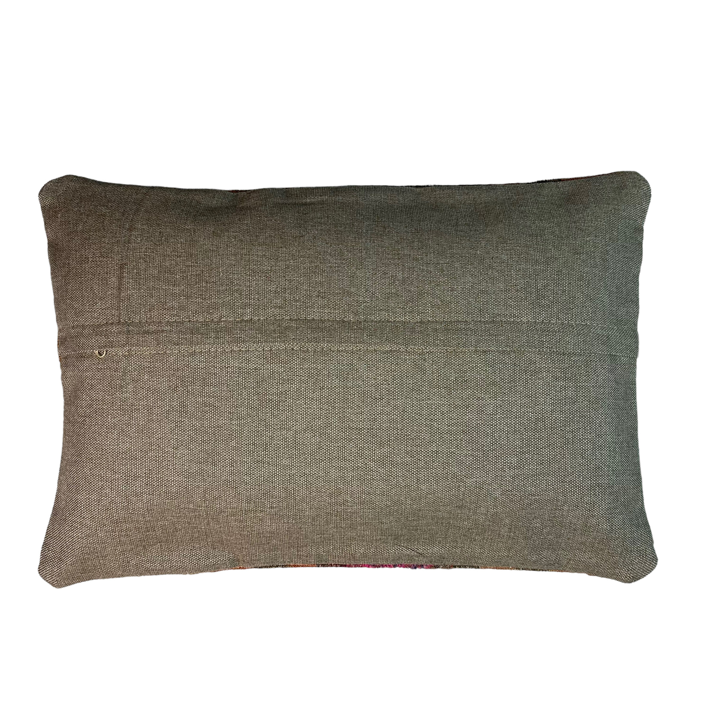 Vintage turkish handmade kilim cushion cover , 30 x 50 cm