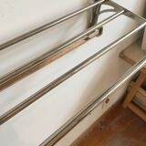 20s chrome wall coat rack