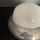 Pair of vintage chrome and opaline wall lamps, Gal Paris 1940