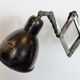 Industrial Black Scissor Wall Lamp, 1950s