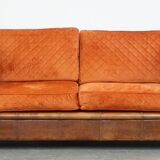 Luxurious 2.5 seater sheepskin leather sofa of top quality